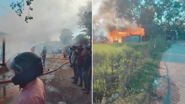 নুরপুর চৌমনী বাজারে ভয়াবহ আগুন—ফায়ার সার্ভিসের প্রচেষ্টায় চলছে আগুন নিয়ন্ত্রণের লড়াই