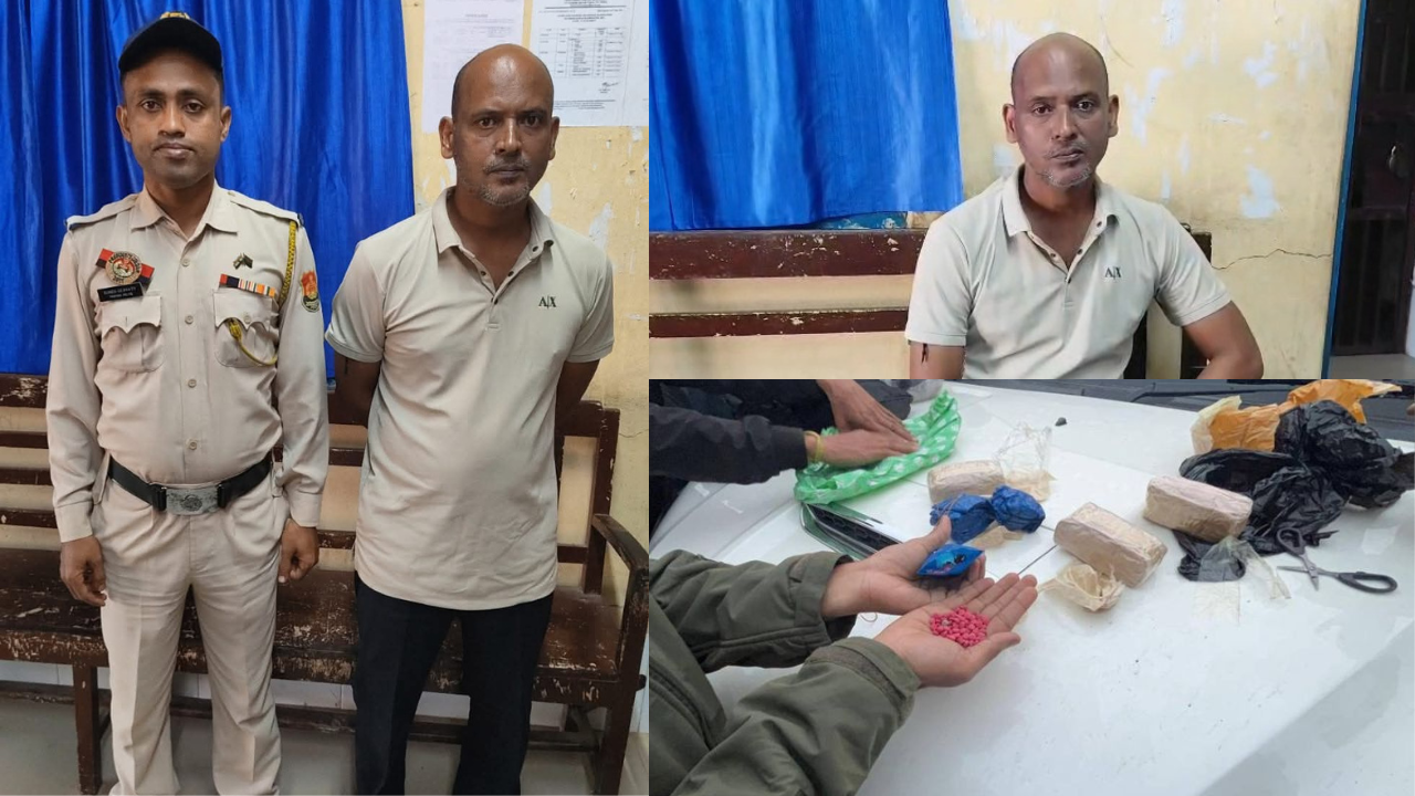 নেশা বিরোধী অভিযানে বড় সাফল্য খোয়াই পুলিশের — গোপন সংবাদের ভিত্তিতে এসপি ও ইয়াবা সহ আটক এক