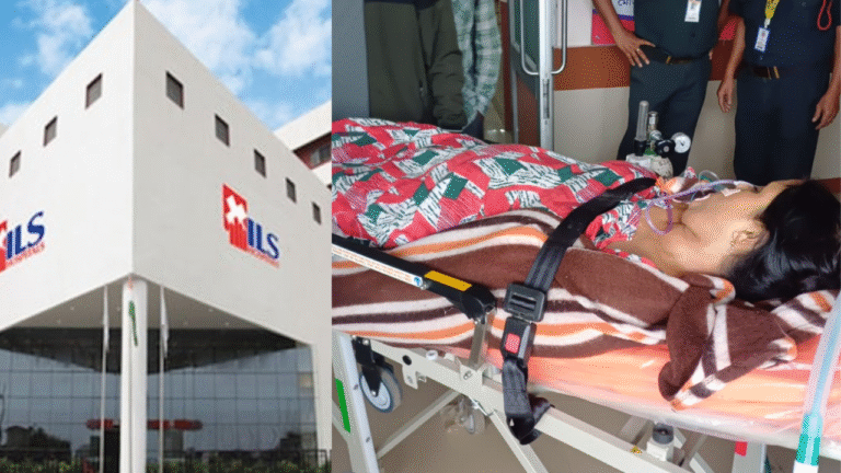 আগরতলা ILS হাসপাতাল, যেখানে মৃত রোগীকে চিকিৎসা করার অভিনয়ের অভিযোগ উঠেছে।