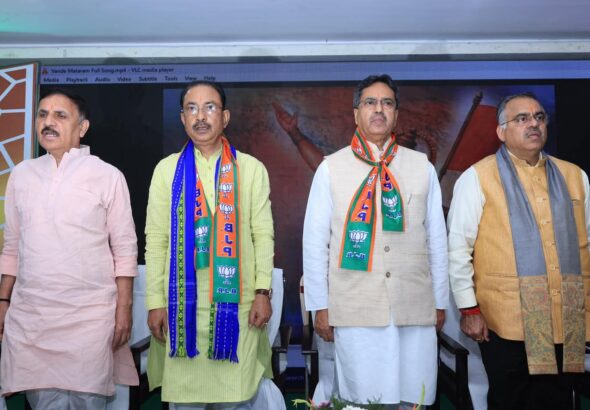 এডিসি ও ধর্মনগর উপনির্বাচনকে সামনে রেখে আগরতলায় বিজেপির কৌশলগত বৈঠক, উপস্থিত কেন্দ্রীয় ও রাজ্য নেতৃত্ব